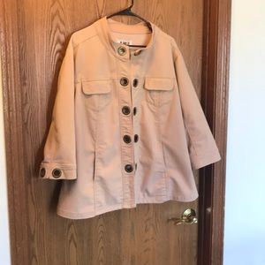 Beige denim jacket
